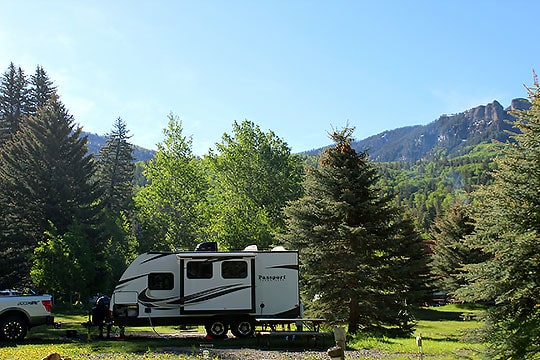 RV trailer camping sites Pagosa Springs