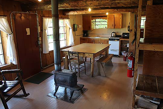 Saddleback cabin kitchen