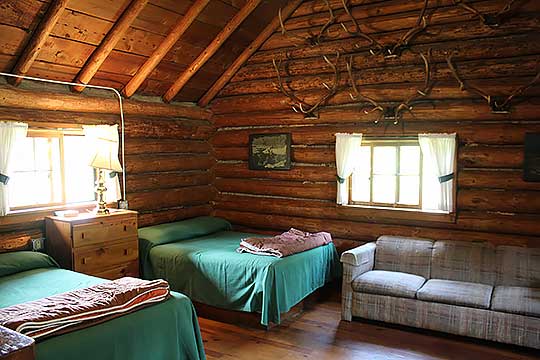 Wigwam cabin interior