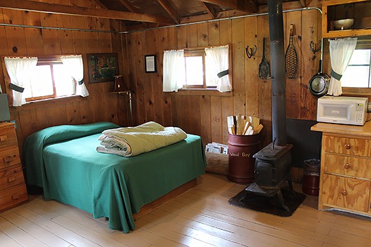 Woodchuck cabin interior