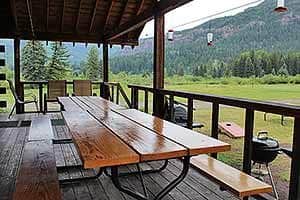 vacation cabin porch
