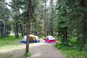 Pagosa Springs camping tent site